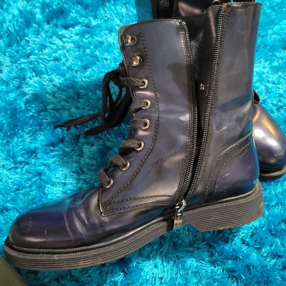 Tosca Blu combat leather boots - Picture 3 of 5